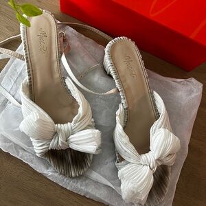 Women’s White Bow Wedding/Engagement Heels